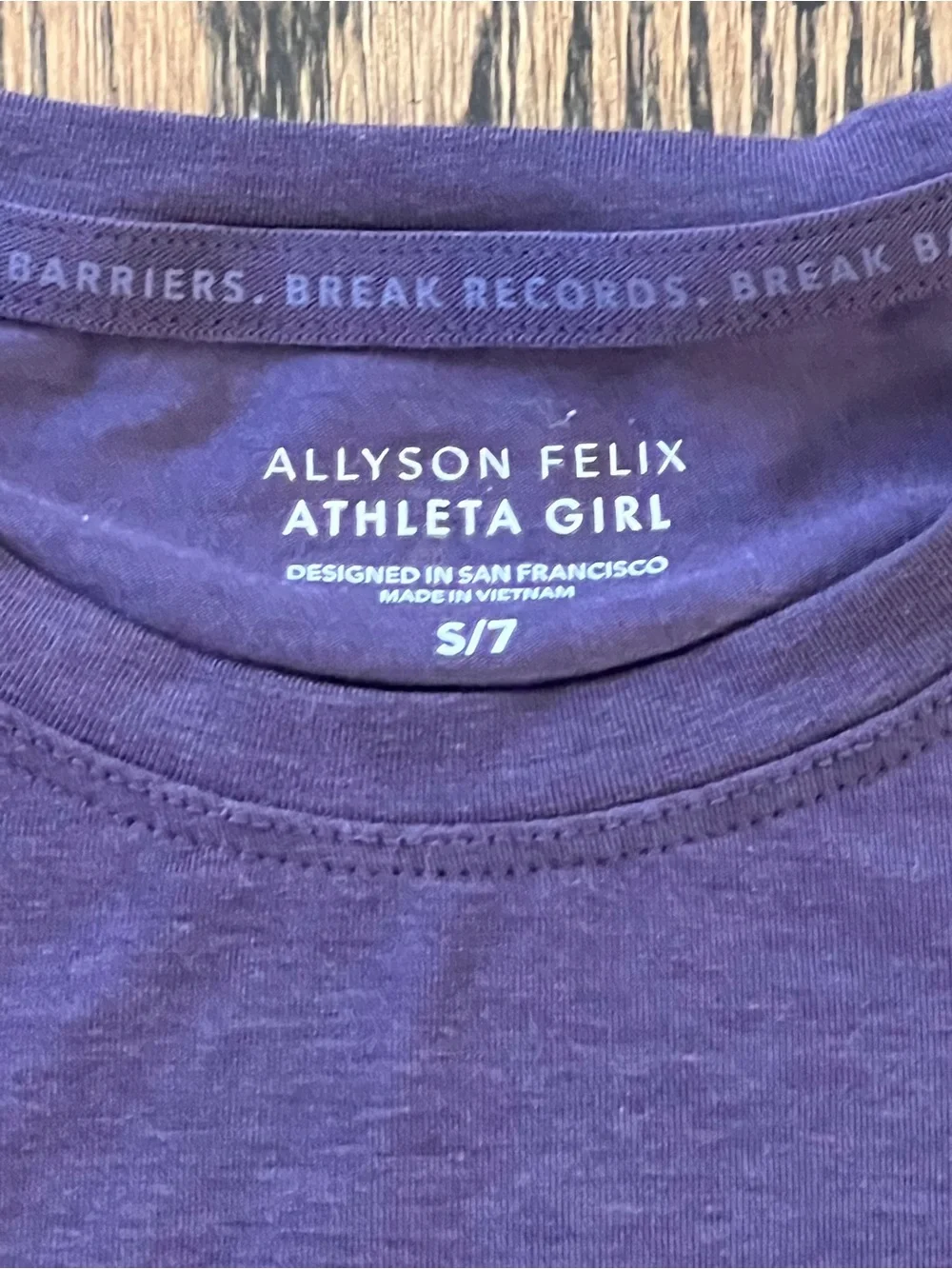 Athleta Purple Allyson Felix 'Athleta Girl' Performance Tee